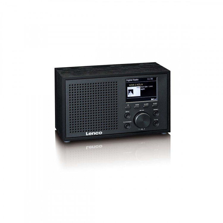 Lenco Mono DAB+ FM-radio med Bluetooth® Sort