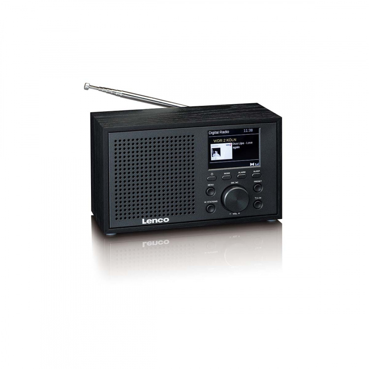 Lenco Mono DAB+ FM-radio med Bluetooth® Sort