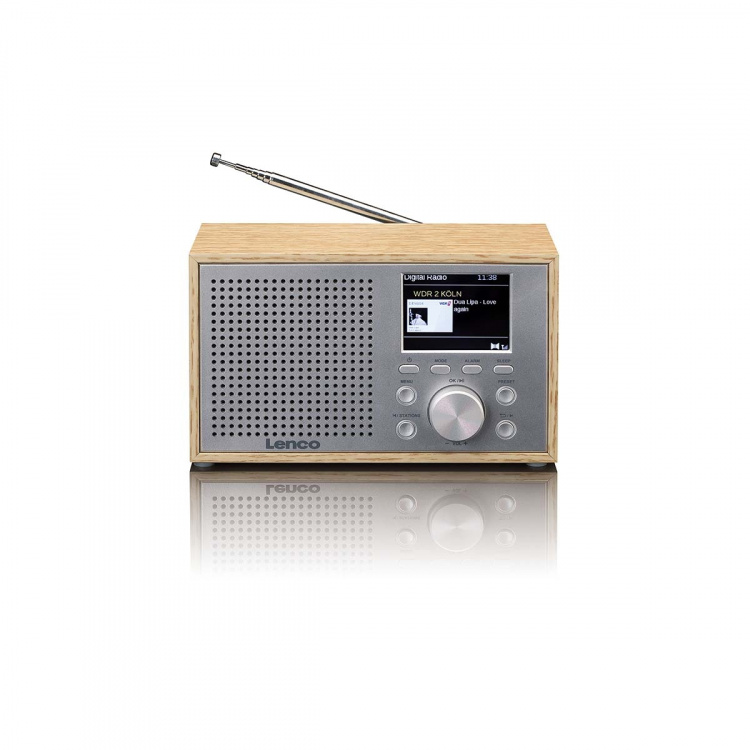 Lenco Mono DAB+ FM-radio med Bluetooth® Wood