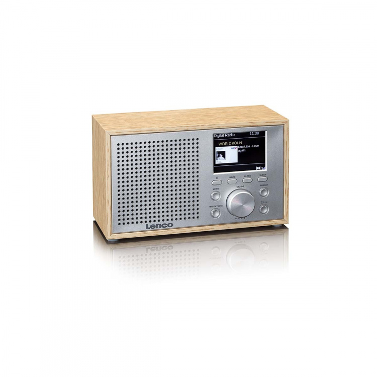 Lenco Mono DAB+ FM-radio med Bluetooth® Wood