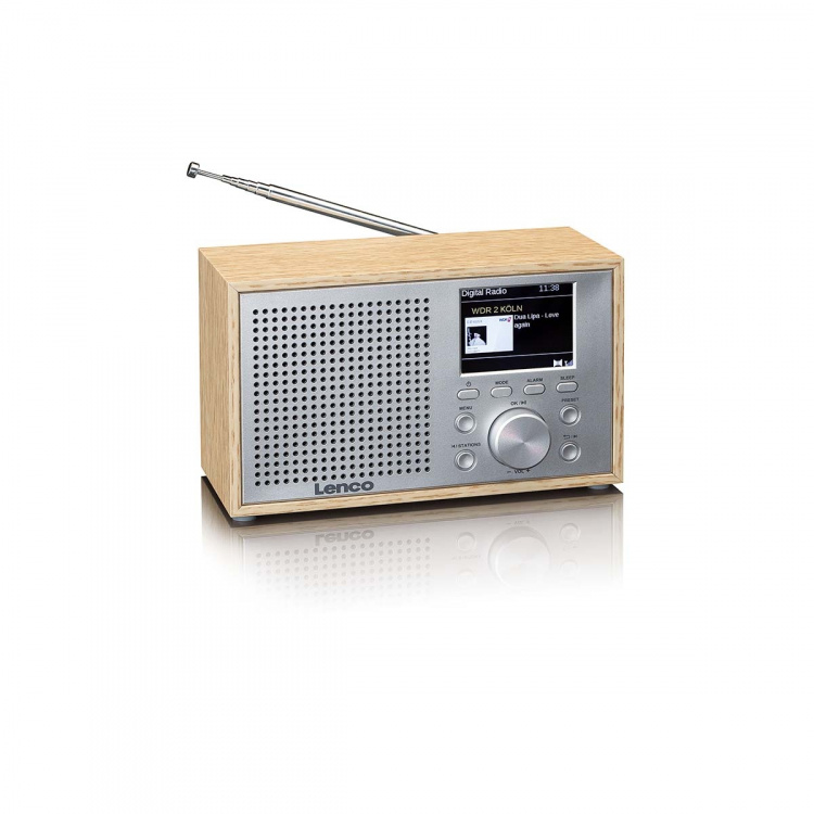 Lenco Mono DAB+ FM-radio med Bluetooth® Wood
