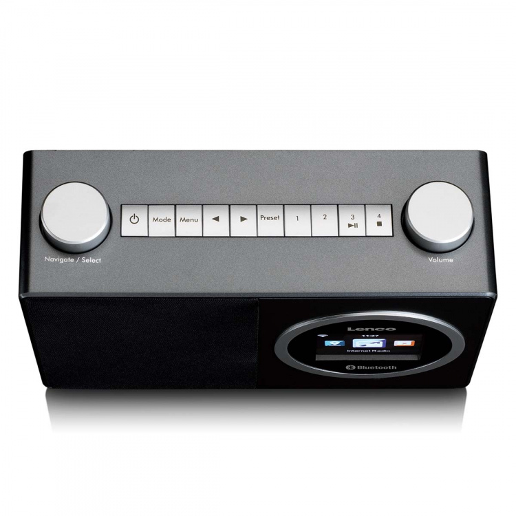 Lenco Internetradio med farvedisplay og Bluetooth® Black
