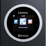 Lenco Internetradio med farvedisplay og Bluetooth® Black