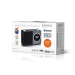 Lenco Internetradio med farvedisplay og Bluetooth® Black