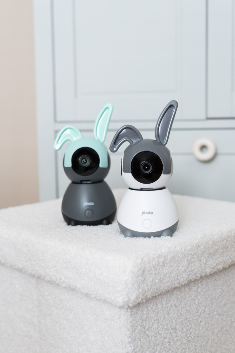 Alecto Cover med kaninører til DIVM-850 grå og grøn