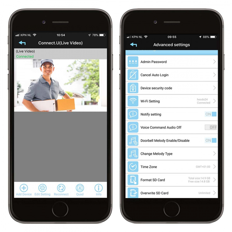 Alecto Videodørklokke med kamera og klokkespil Alecto Videodørklokke med kamera og klokkespil