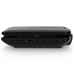 Lenco 9 tommer bærbar DVD nyt design med beslag Sort