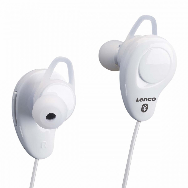 Lenco Trådløst in-ear headset Hvid