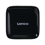 Lenco Trådløse hovedtelefoner, opladningsetui med display, Bluetooth® og TWS Black Lenco Trådløse hovedtelefoner, opladningsetui med display, Bluetooth® og TWS Black