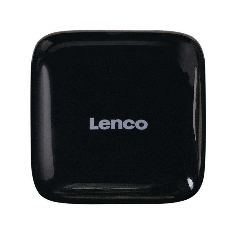 Lenco Trådløse hovedtelefoner, opladningsetui med display, Bluetooth® og TWS Black Lenco Trådløse hovedtelefoner, opladningsetui med display, Bluetooth® og TWS Black