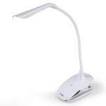Fysic Genopladelig LED-lampe med klemme Hvid Fysic Genopladelig LED-lampe med klemme Hvid