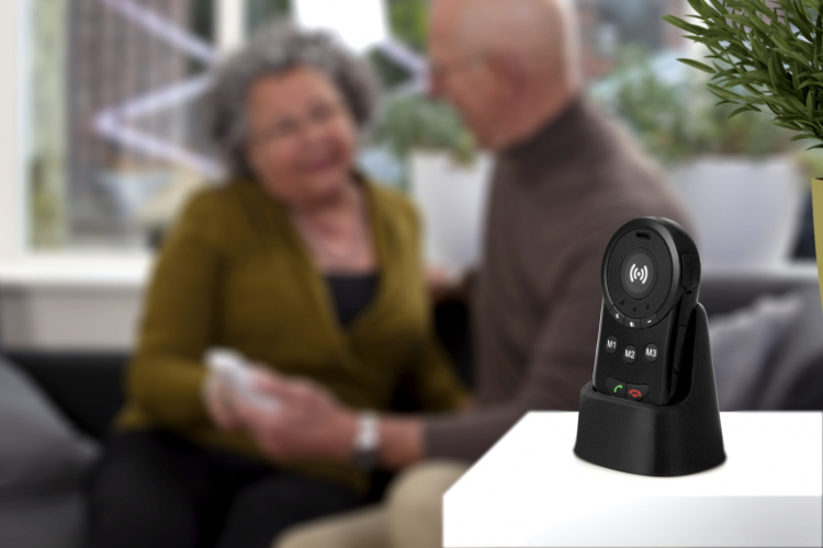 Fysic SOS-panikknap med GPS-tracker til seniorer Sort Fysic SOS-panikknap med GPS-tracker til seniorer Sort