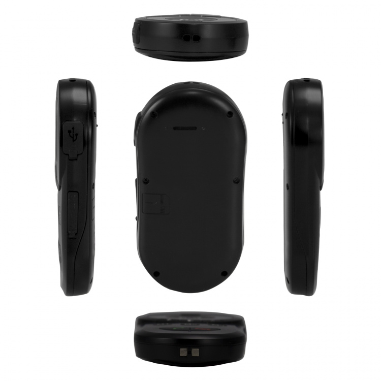 Fysic SOS-panikknap med GPS-tracker til seniorer Sort Fysic SOS-panikknap med GPS-tracker til seniorer Sort