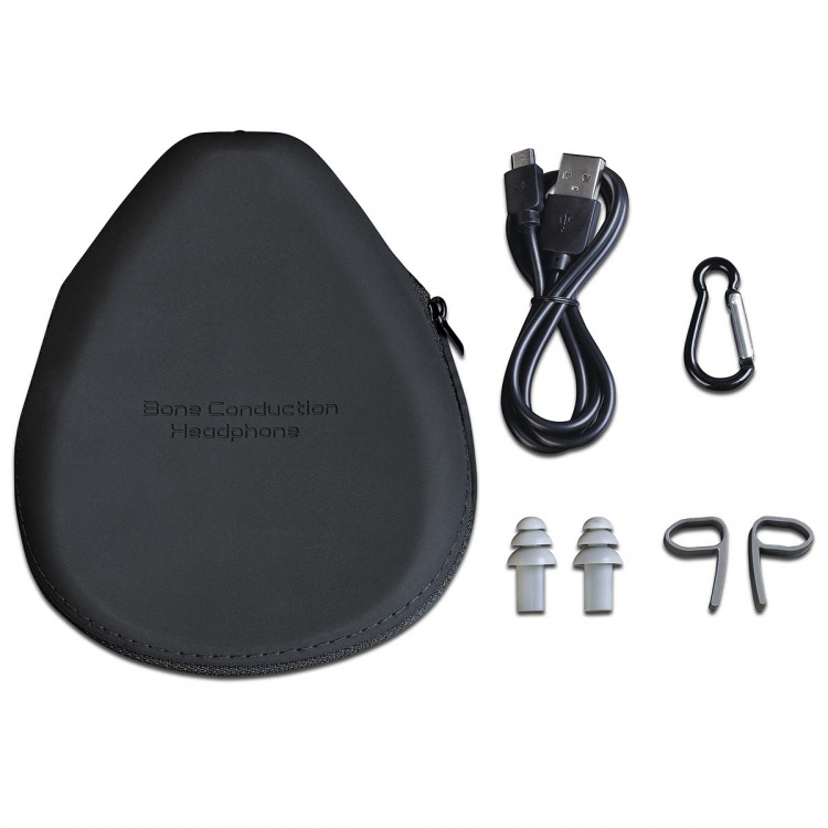 Lenco Bone Conduction Bluetooth-hovedtelefoner Sort