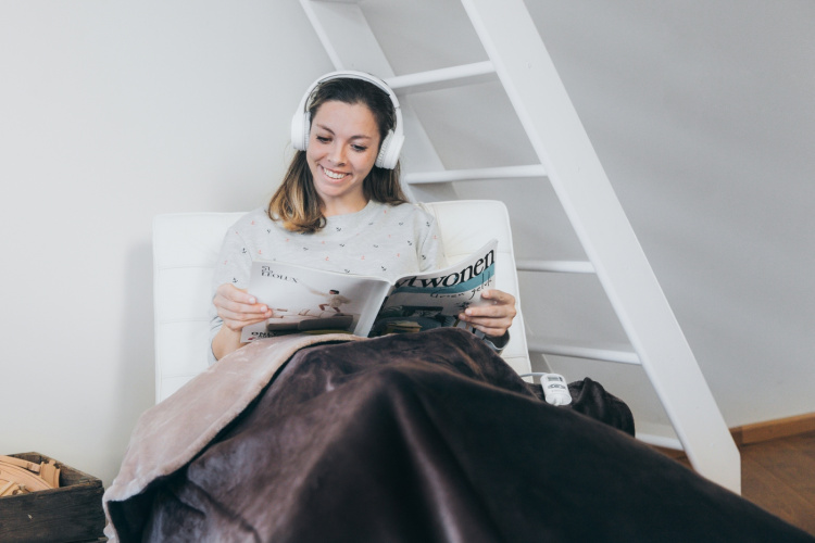 Lenco Stænktæt Bluetooth-hovedtelefon Hvid