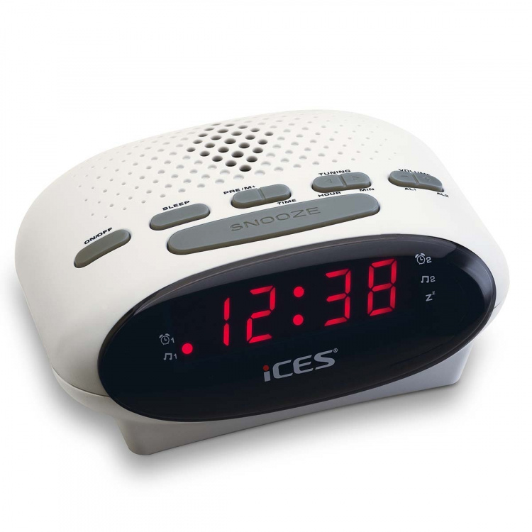 ICES Clock radio Hvid ICES Clock radio Hvid