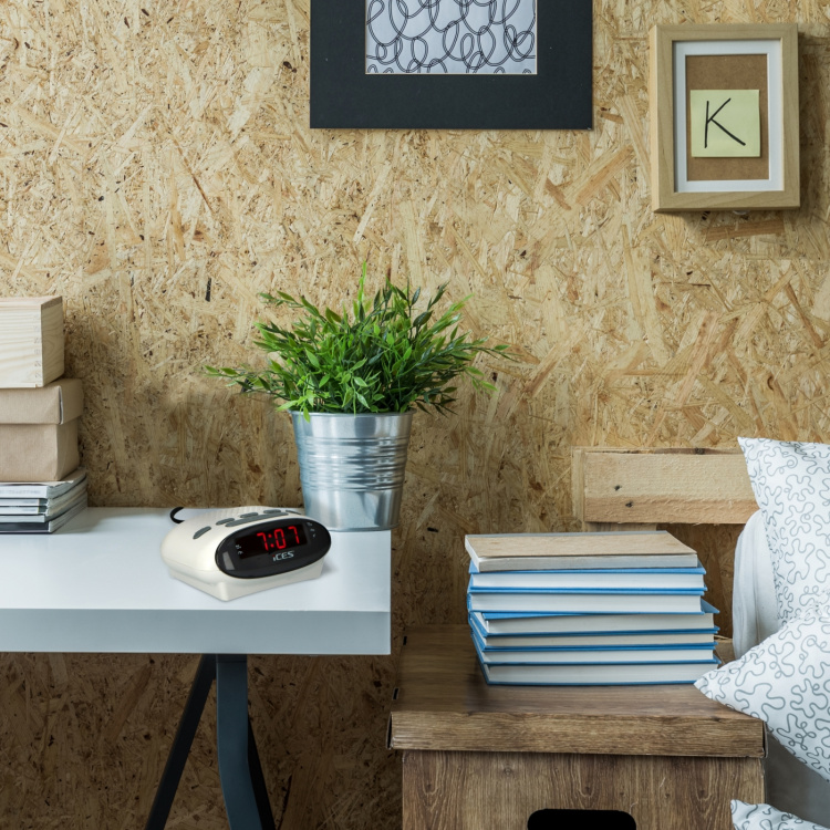 ICES Clock radio Hvid ICES Clock radio Hvid