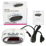 ICES Clock radio Hvid ICES Clock radio Hvid