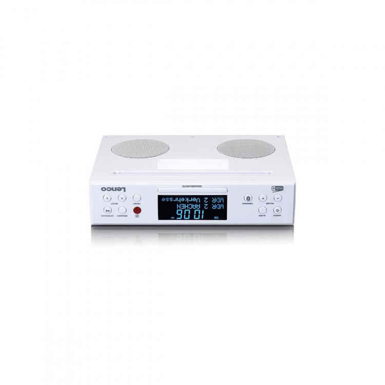 Lenco DAB+/FM-køkkenradio med Bluetooth® LED-belysning og timer Hvid