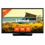 Lenco 24 tommer HD LED TV med DVB-T2 DVB-C DVB-S2 12V Sort Lenco 24 tommer HD LED TV med DVB-T2 DVB-C DVB-S2 12V Sort