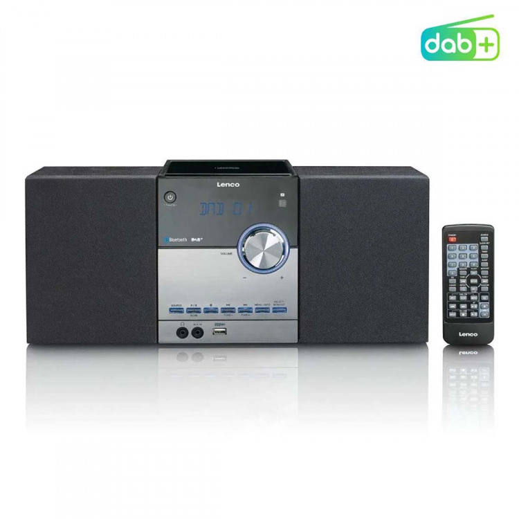 Lenco Mikrosæt med DAB+/FM/CD/Bluetooth® & USB-afspiller - Sort
