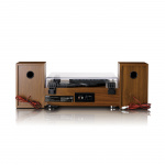 Lenco HiFi-stereoanlæg med pladespiller, DAB+/FM-radio og Bluetooth® Wood Lenco HiFi-stereoanlæg med pladespiller, DAB+/FM-radio og Bluetooth® Wood