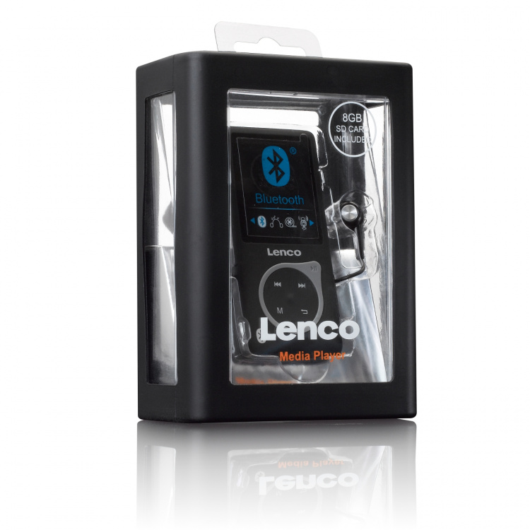 Lenco MP3/MP4-afspiller med Bluetooth® Sort