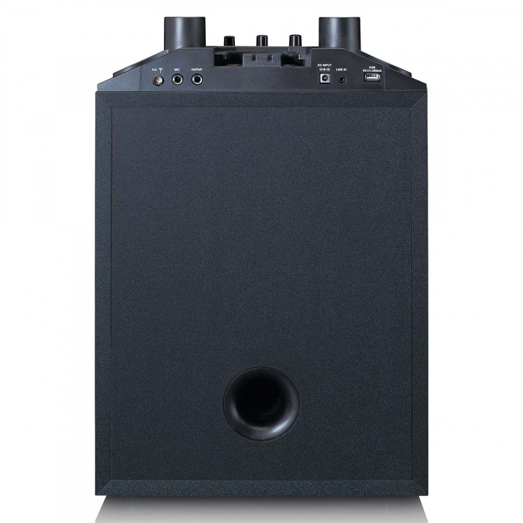 Lenco PA med subwoofer og aftagelig diskantsøjle