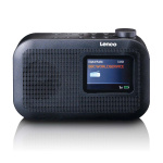 Lenco Bærbar DAB+/FM-radio med Bluetooth® farvedisplaybatteri Sort