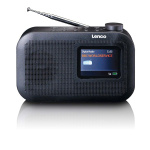 Lenco Bærbar DAB+/FM-radio med Bluetooth® farvedisplaybatteri Sort