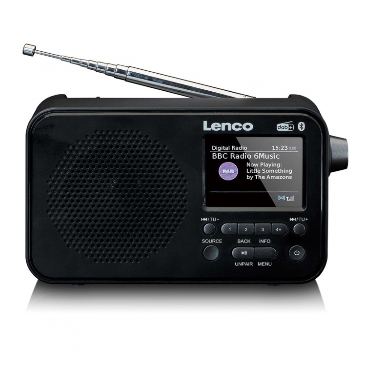 Lenco Bærbar DAB+ FM-radio med Bluetooth® 2,4