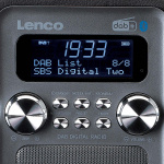 Lenco Bærbar DAB+ FM-radio med Bluetooth® og AUX-indgang, genopladeligt batteri Sort Lenco Bærbar DAB+ FM-radio med Bluetooth® og AUX-indgang, genopladeligt batteri Sort