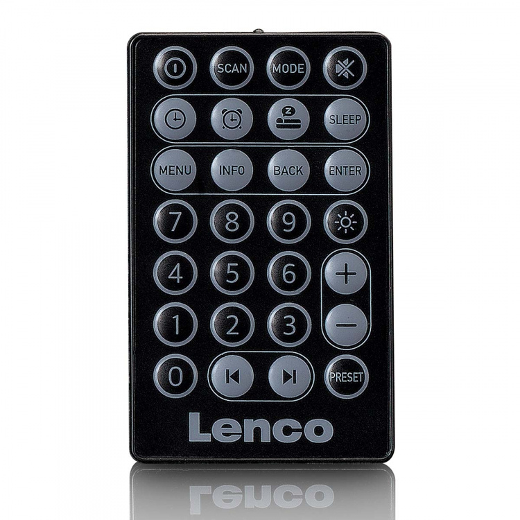Lenco Bærbar DAB+ FM-radio med Bluetooth® og AUX-indgang, genopladeligt batteri Sort Lenco Bærbar DAB+ FM-radio med Bluetooth® og AUX-indgang, genopladeligt batteri Sort