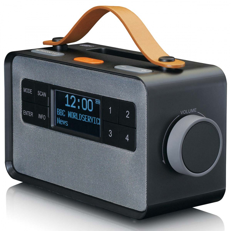Lenco Bærbar FM/DAB+-radio med store knapper og  Lenco Bærbar FM/DAB+-radio med store knapper og
