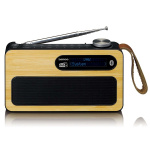 Lenco Bærbar DAB+/ FM-radio med Bluetooth® Bamboo Black