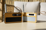 Lenco Bærbar DAB+/ FM-radio med Bluetooth® Bamboo Black