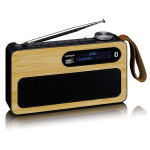 Lenco Bærbar DAB+/ FM-radio med Bluetooth® Bamboo Black