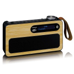 Lenco Bærbar DAB+/ FM-radio med Bluetooth® Bamboo Black