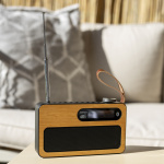 Lenco Bærbar DAB+/ FM-radio med Bluetooth® Bamboo Black