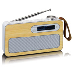 Lenco Bærbar DAB+/ FM-radio med Bluetooth® Bamboo White