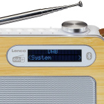 Lenco Bærbar DAB+/ FM-radio med Bluetooth® Bamboo White