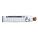 Lenco Bærbar DAB+/ FM-radio med Bluetooth® Bamboo White
