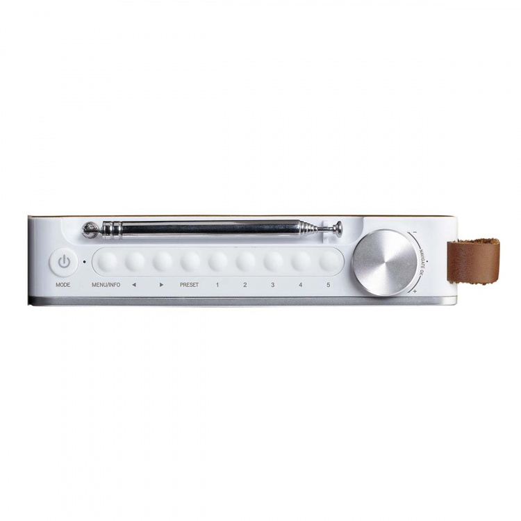 Lenco Bærbar DAB+/ FM-radio med Bluetooth® Bamboo White