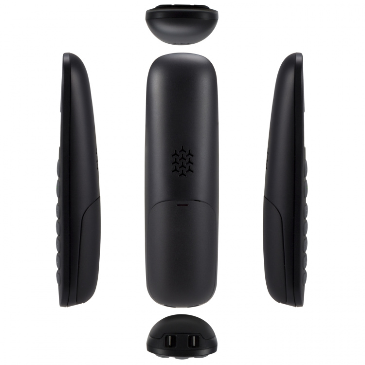 Profoon Trådløs telefon med 3 håndsæt Sort