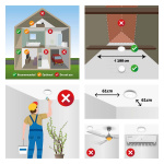 Alecto Røgalarm med tys-tys-knap 2-pak Hvid Alecto Røgalarm med tys-tys-knap 2-pak Hvid