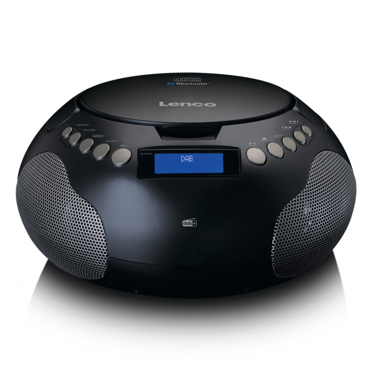 Lenco Boombox med DAB+/ FM-radio og Bluetooth® Sort