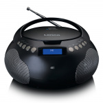 Lenco Boombox med DAB+/ FM-radio og Bluetooth® Sort