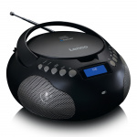 Lenco Boombox med DAB+/ FM-radio og Bluetooth® Sort