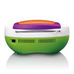 Lenco Bærbar FM-radio og CD/USB-afspiller Multi colour