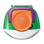 Lenco Bærbar DAB+/FM-radio med Bluetooth®, cd-afspiller og stort LCD-farvedisplay Glade farver til børn